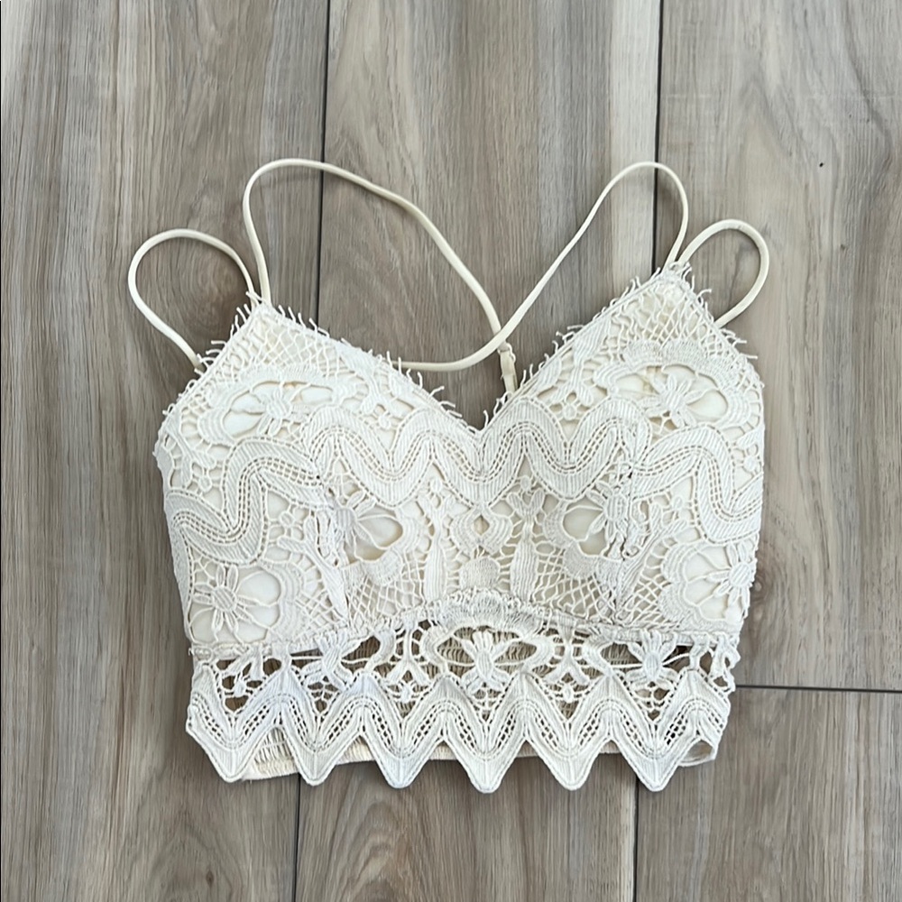 Willow Root Cream Crochet Top